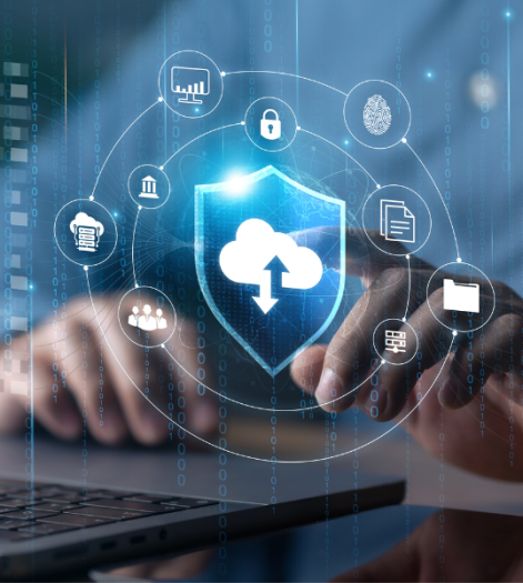 cyber shield graphic