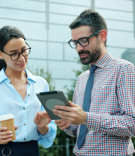 Cyber business graphic